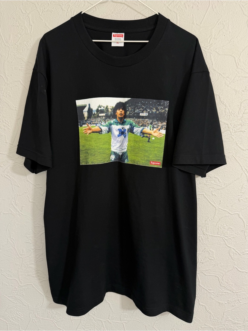 Supreme Maradona Tee Black SS24 Size XL WORN ONCE